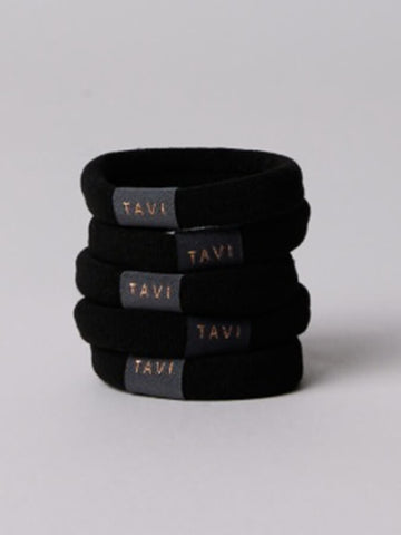 Tavi Hair Ties Ebony - One Size
